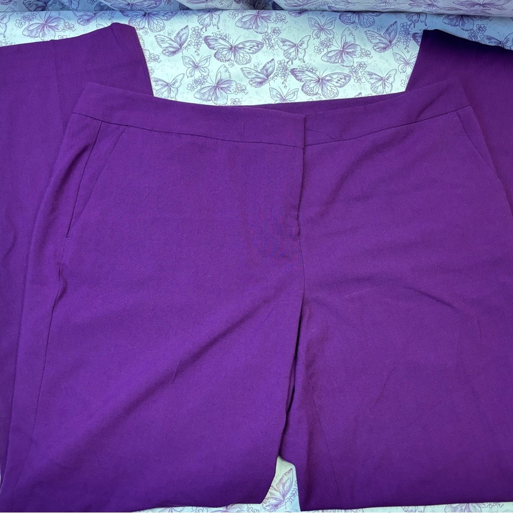 Vince Camuto Vibrant Purple Women's Trousers
